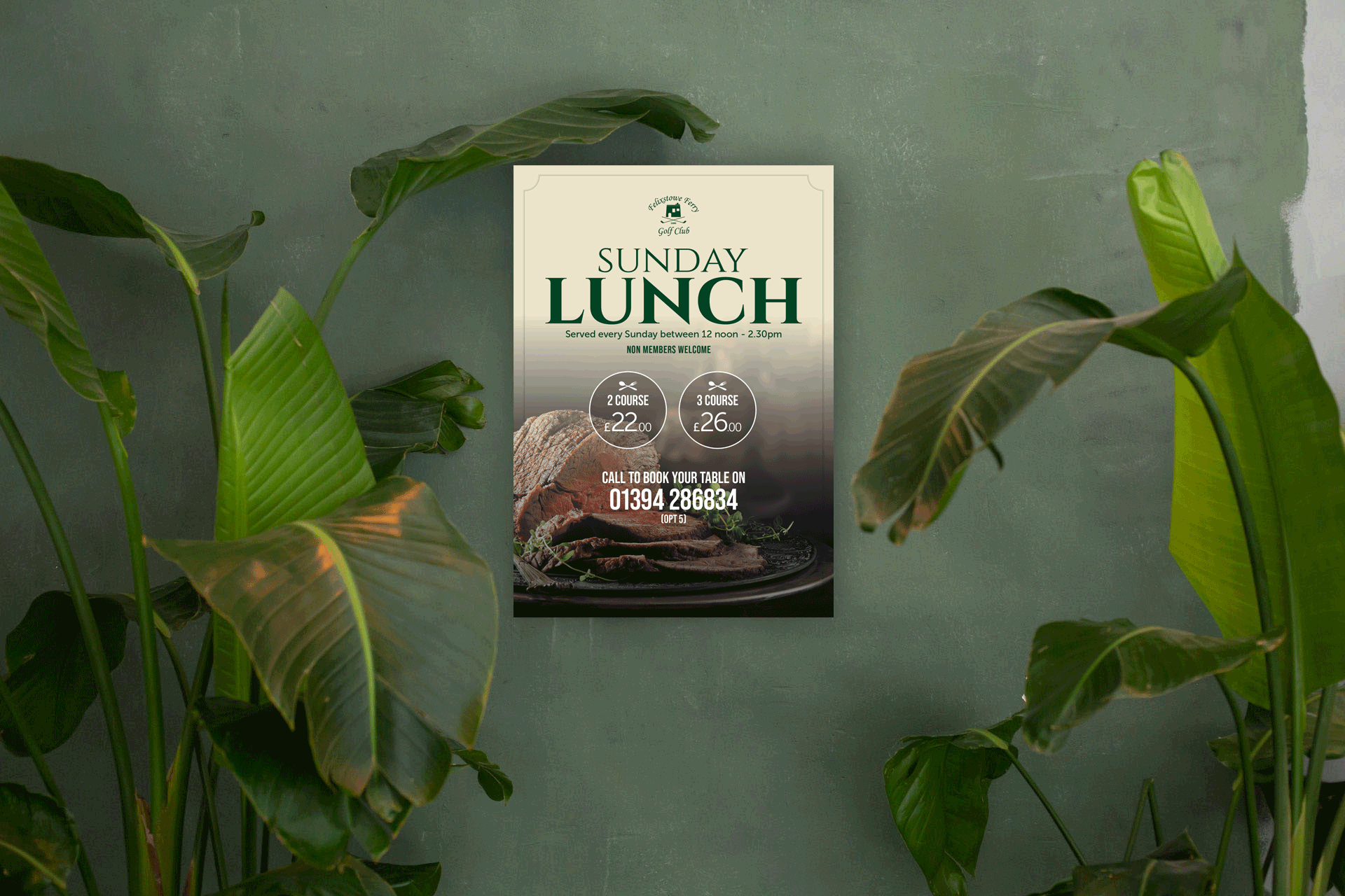 Sunday Lunch Menu